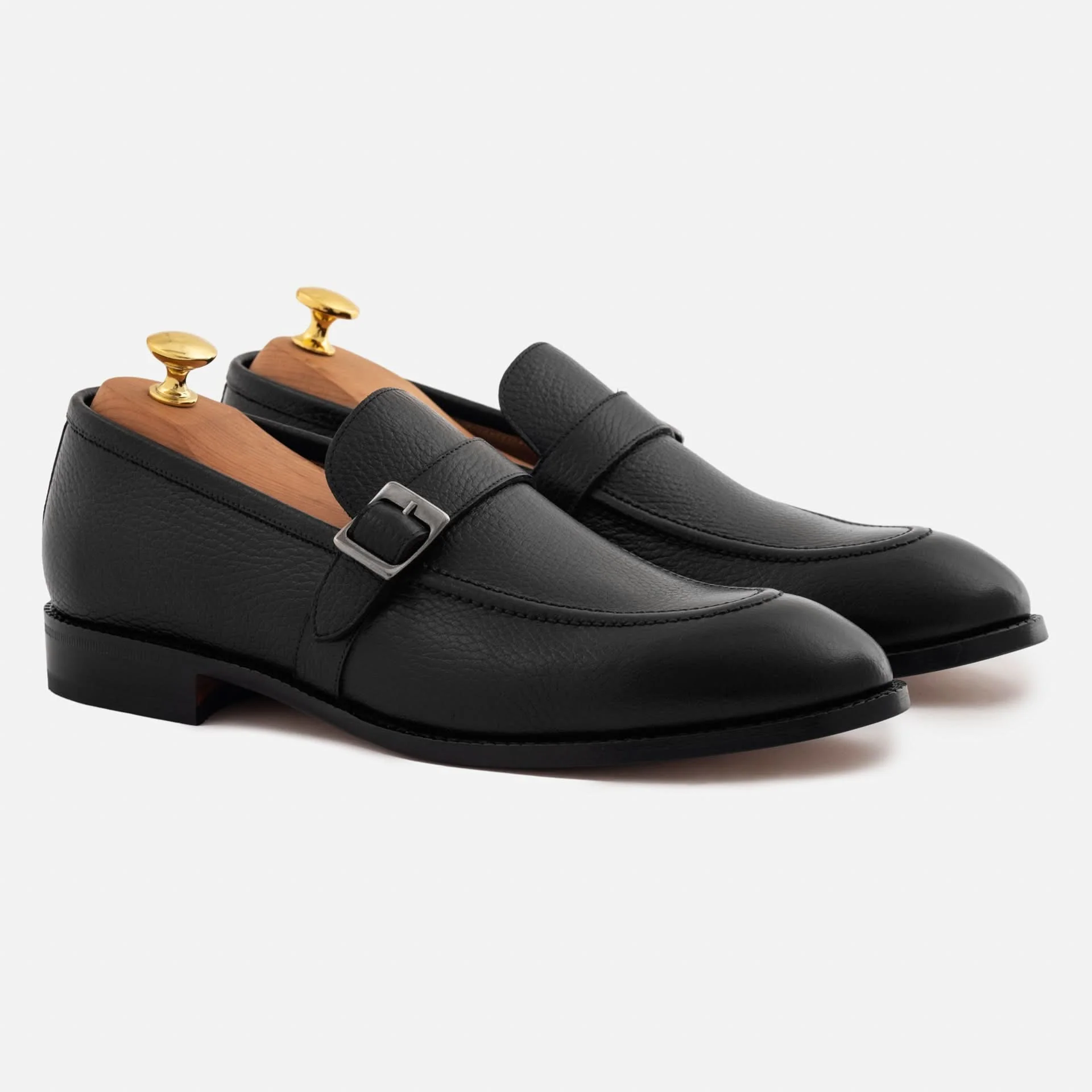 Archie Belted Loafer - Men’s Pebbled Leather