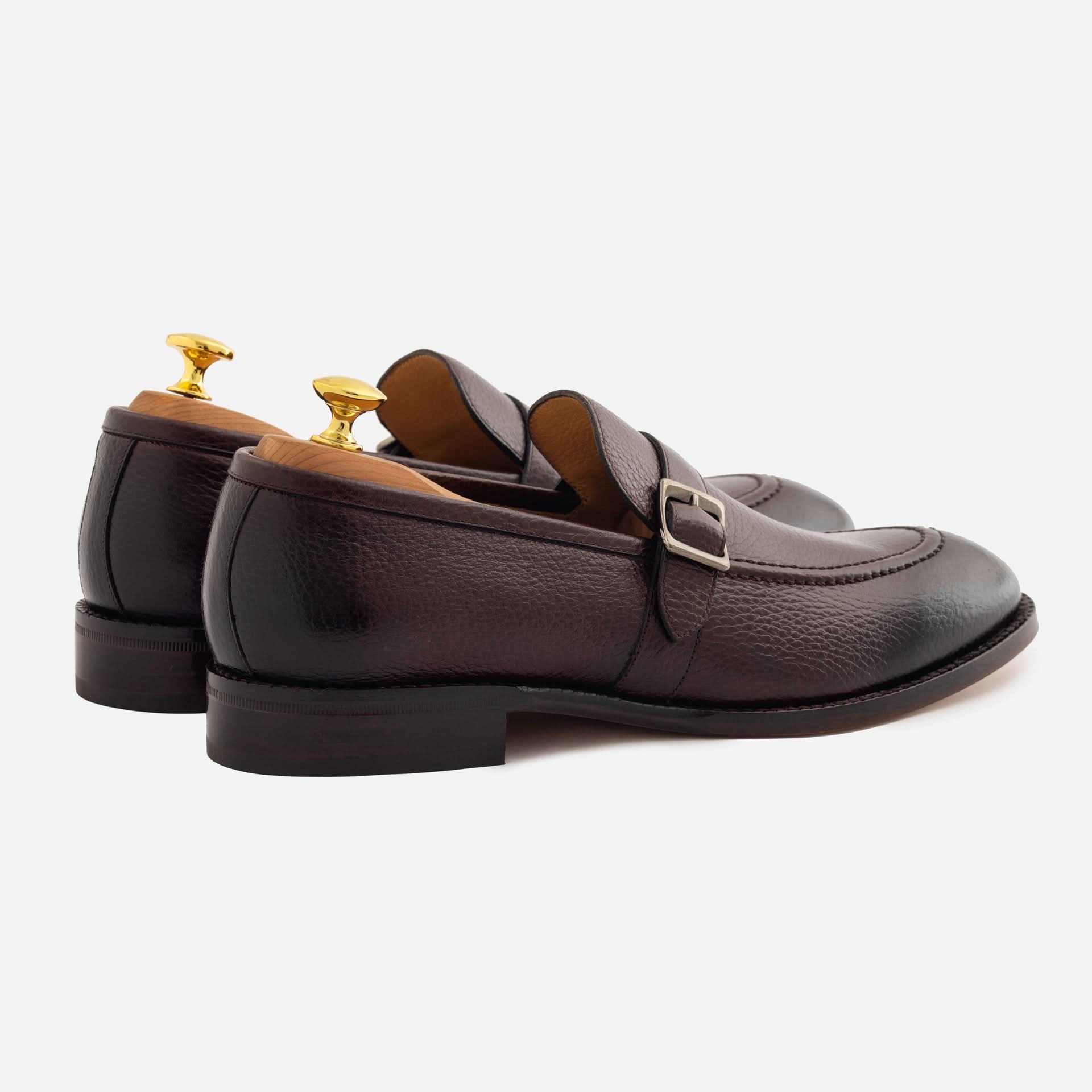 Archie Belted Loafer - Men’s Pebbled Leather - Image 8