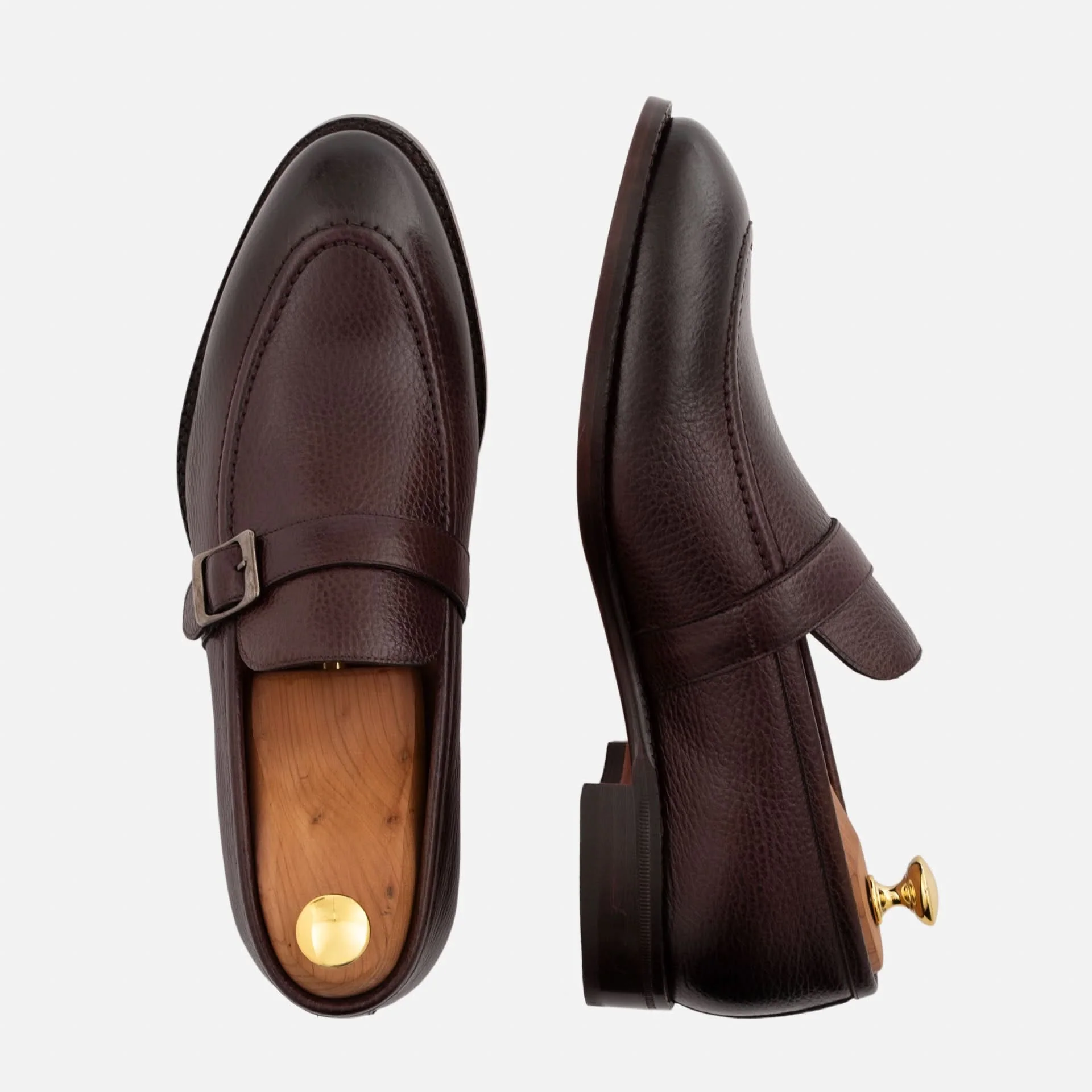 Archie Belted Loafer - Men’s Pebbled Leather - Image 9