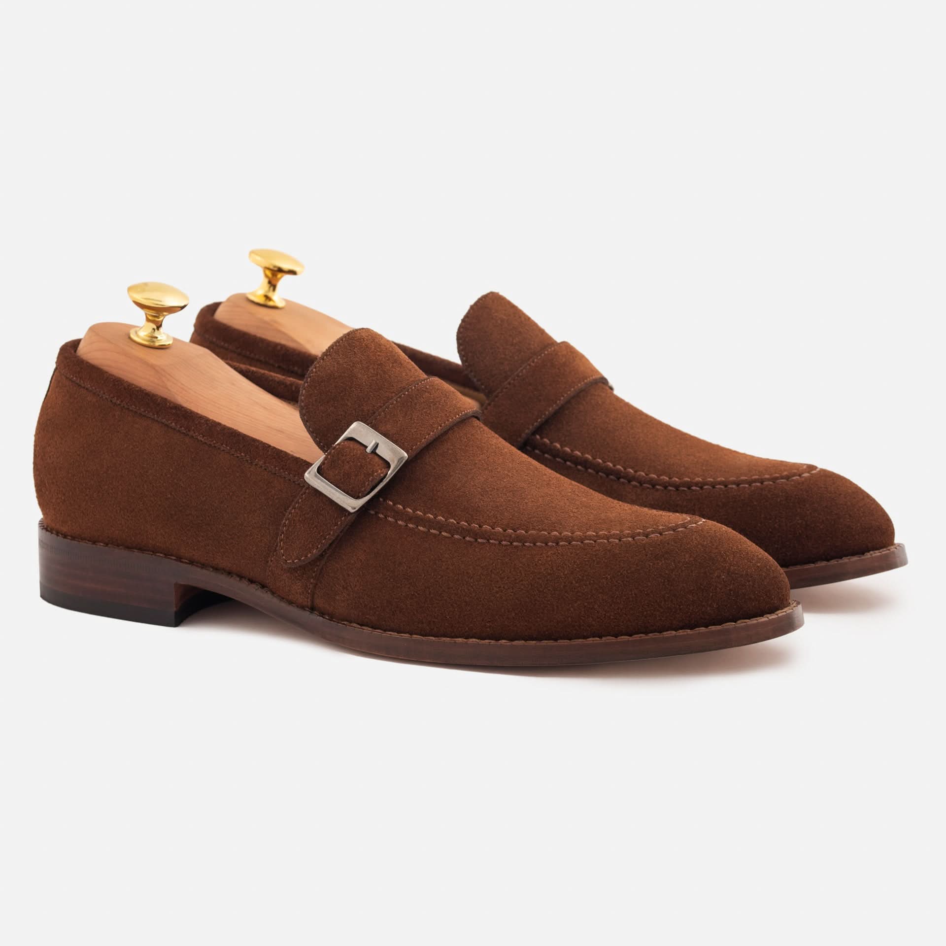 Archie Belted Loafer - Men’s Water-Repellent Suede - Image 6