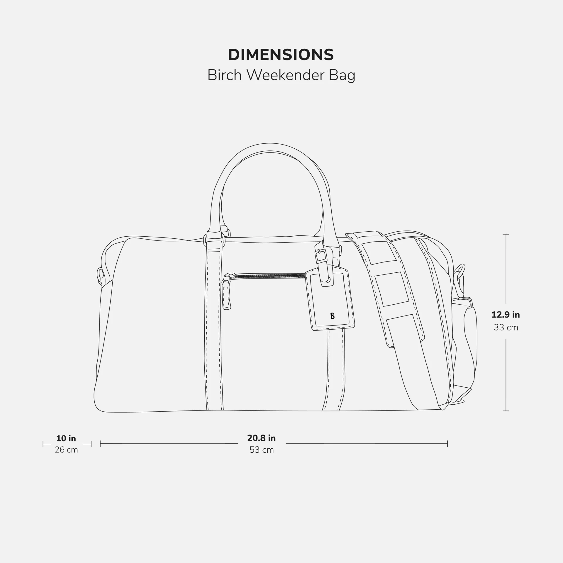 Birch Weekender Bag - Women’s Pebbled Leather - Image 6