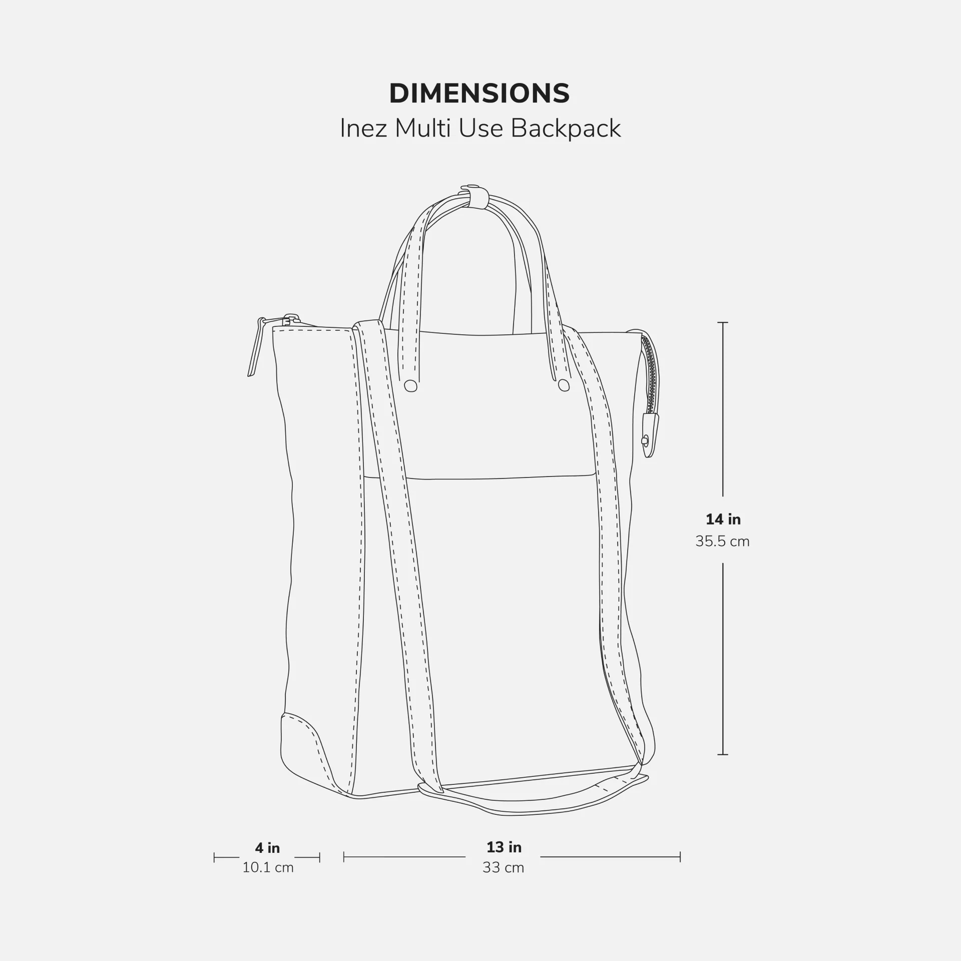 Inez Multi Use Backpack - Women’s Pebbled Leather - Image 18