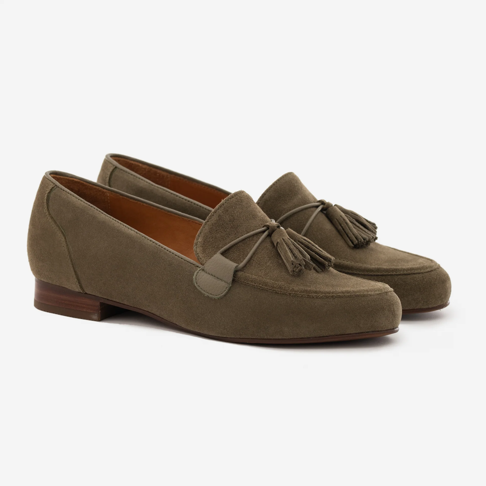 Julia Loafers - Water Repellent Suede & Full Grain Leather - Women's - Image 11