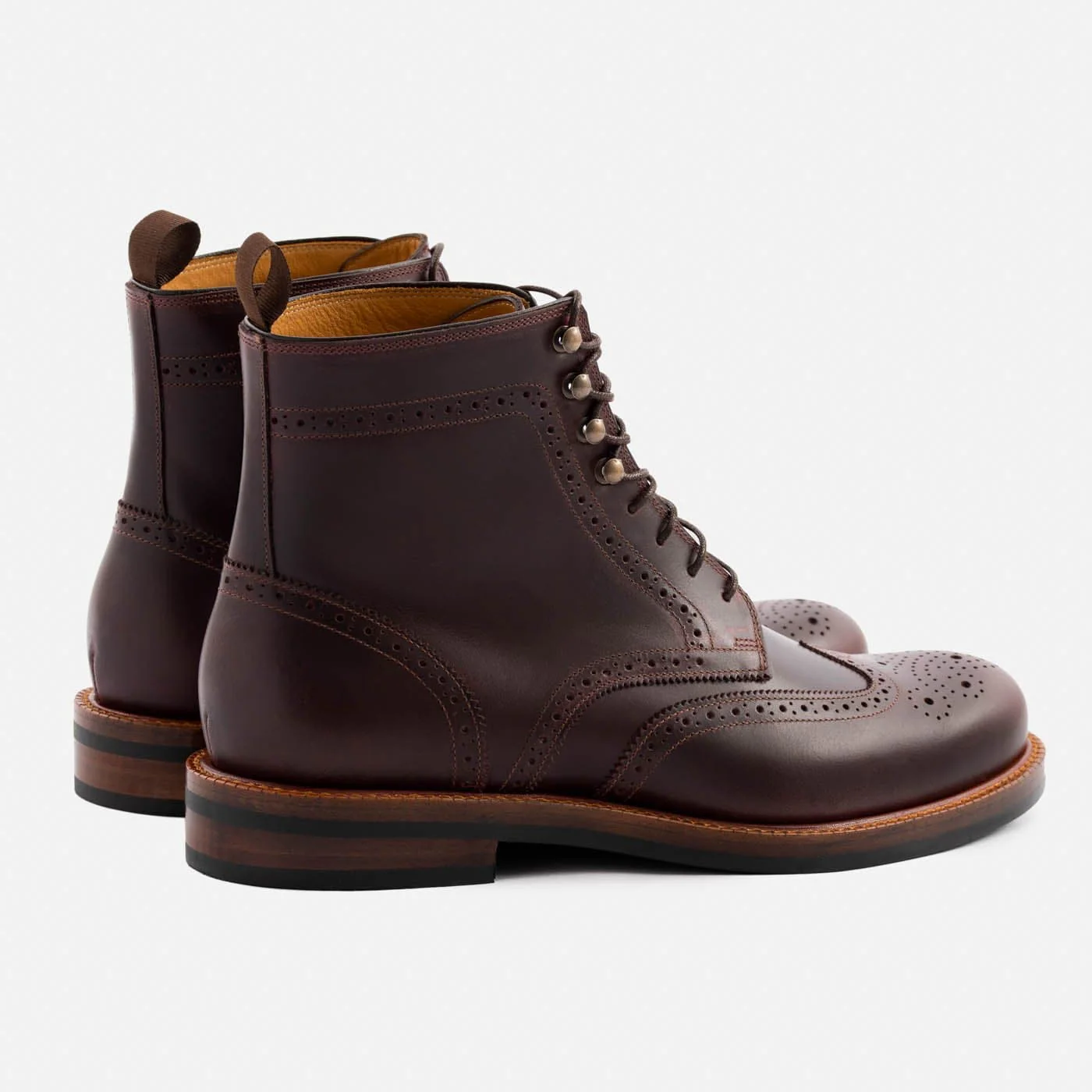 Nolan Brogue Boots - Pull-Up - Men's - Image 13