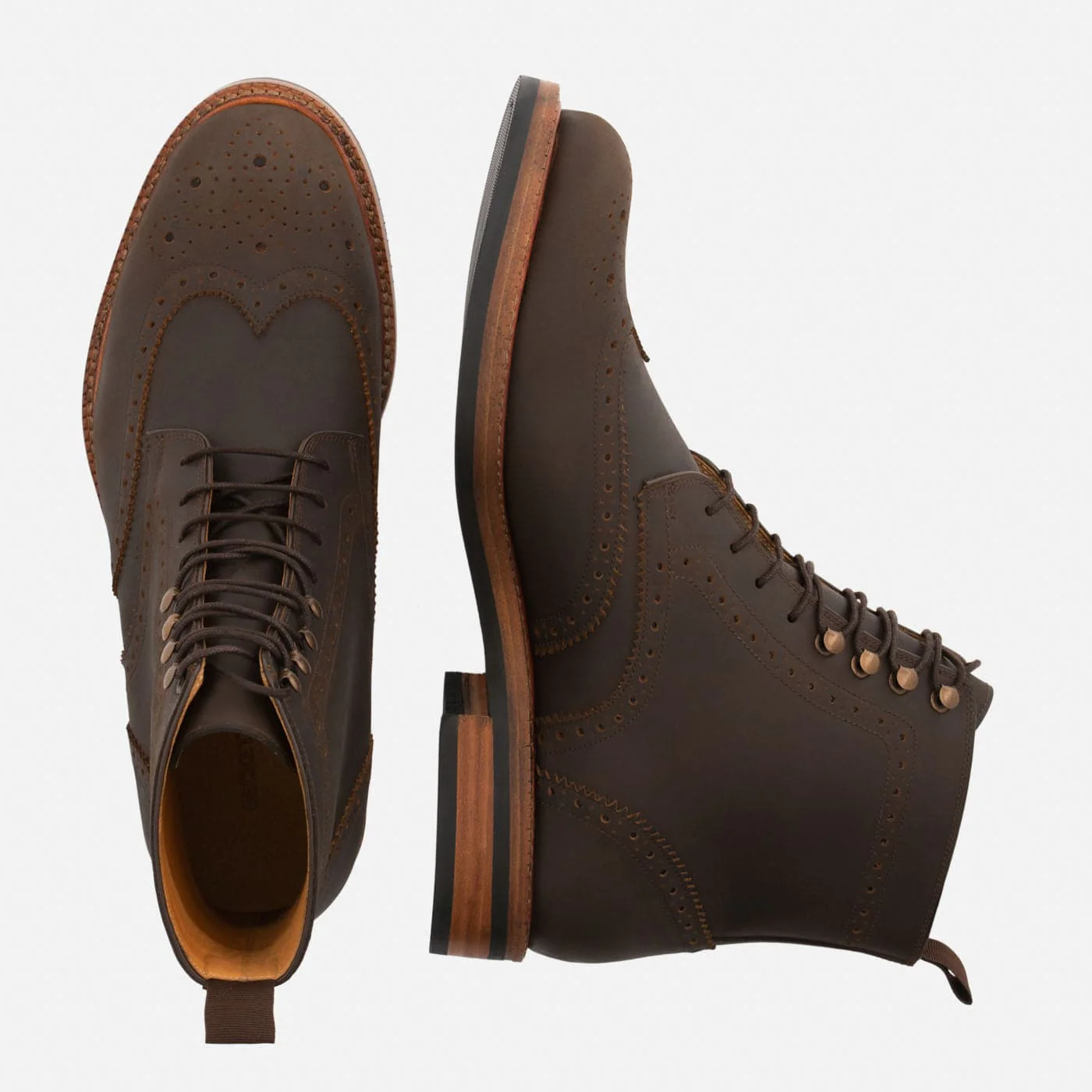Nolan Brogue Boots - Pull-Up - Men's - Image 24